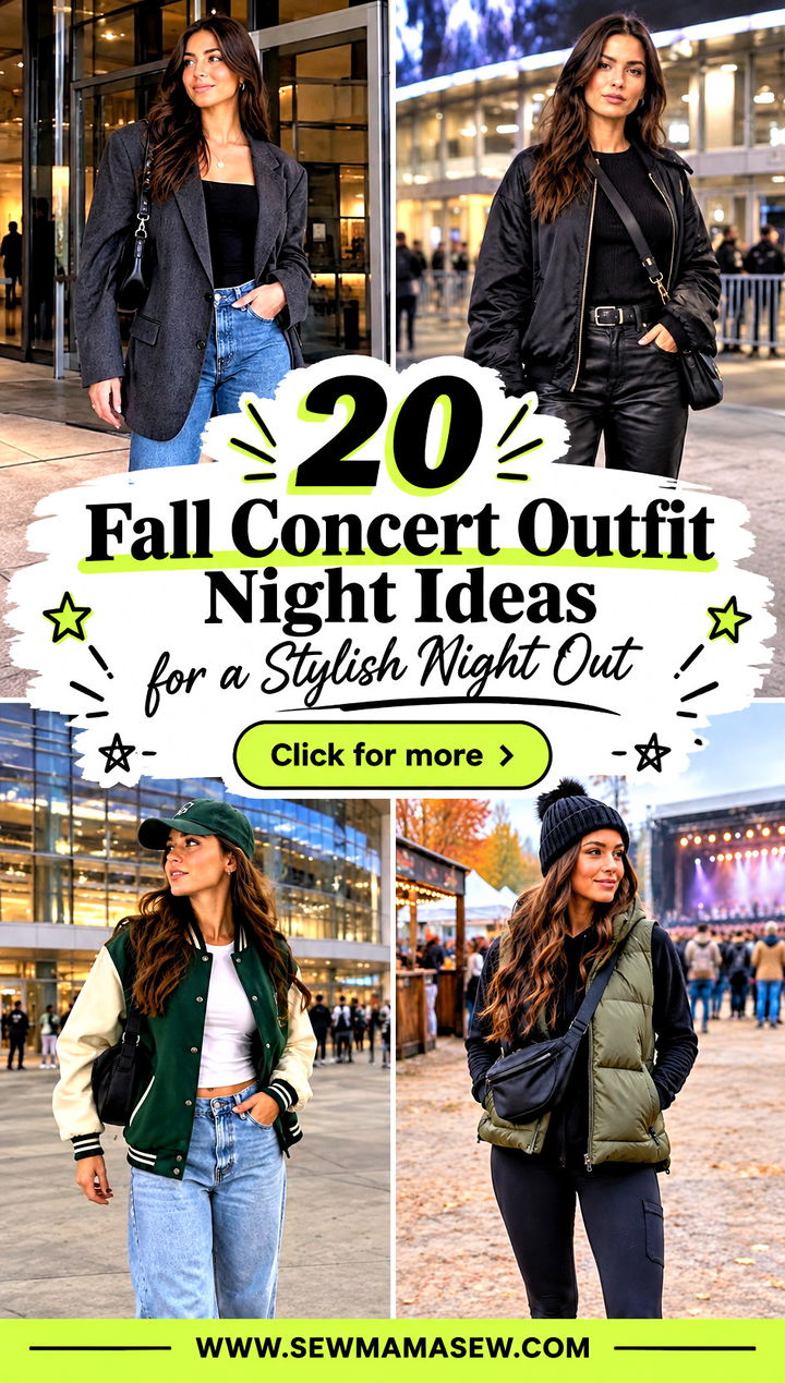 20 Fall Concert Outfit Night Ideas for a Stylish Night Out - 20 Fall Concert Outfit Night Ideas for a Stylish Night Out