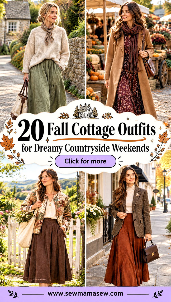 20 Fall Cottage Outfits for Dreamy Countryside Weekends - 20 Fall Cottage Outfits for Dreamy Countryside Weekends