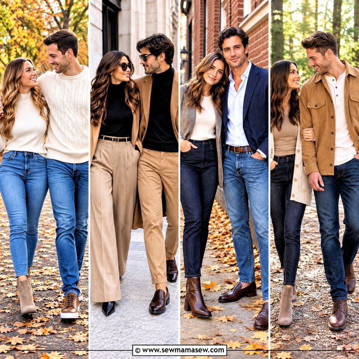 20 Fall Couple Photoshoot Outfit Ideas for Cozy Portraits