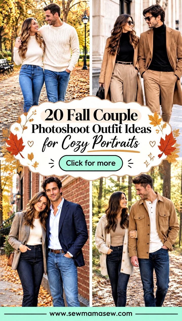 20 Fall Couple Photoshoot Outfit Ideas for Cozy Portraits - 20 Fall Couple Photoshoot Outfit Ideas for Cozy Portraits