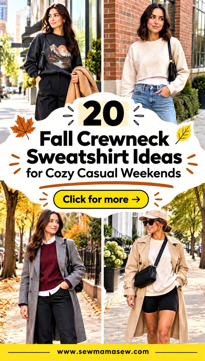 20 Fall Crewneck Sweatshirt Ideas for Cozy Casual Weekends - 20 Fall Crewneck Sweatshirt Ideas for Cozy Casual Weekends