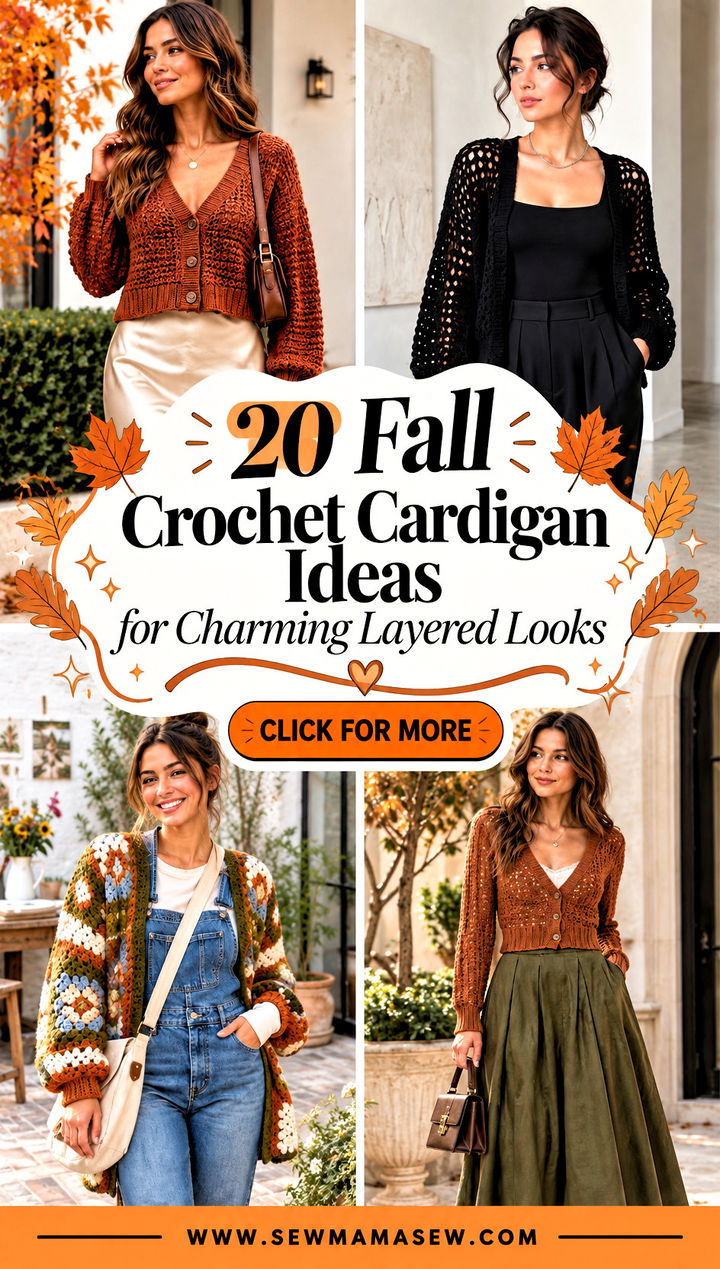 20 Fall Crochet Cardigan Ideas for Charming Layered Looks - 20 Fall Crochet Cardigan Ideas for Charming Layered Looks
