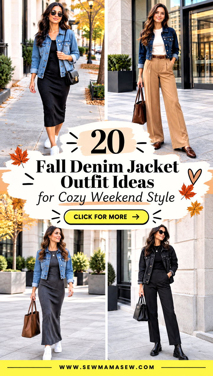 20 Fall Denim Jacket Outfit Ideas for Cozy Weekend Style - 20 Fall Denim Jacket Outfit Ideas for Cozy Weekend Style