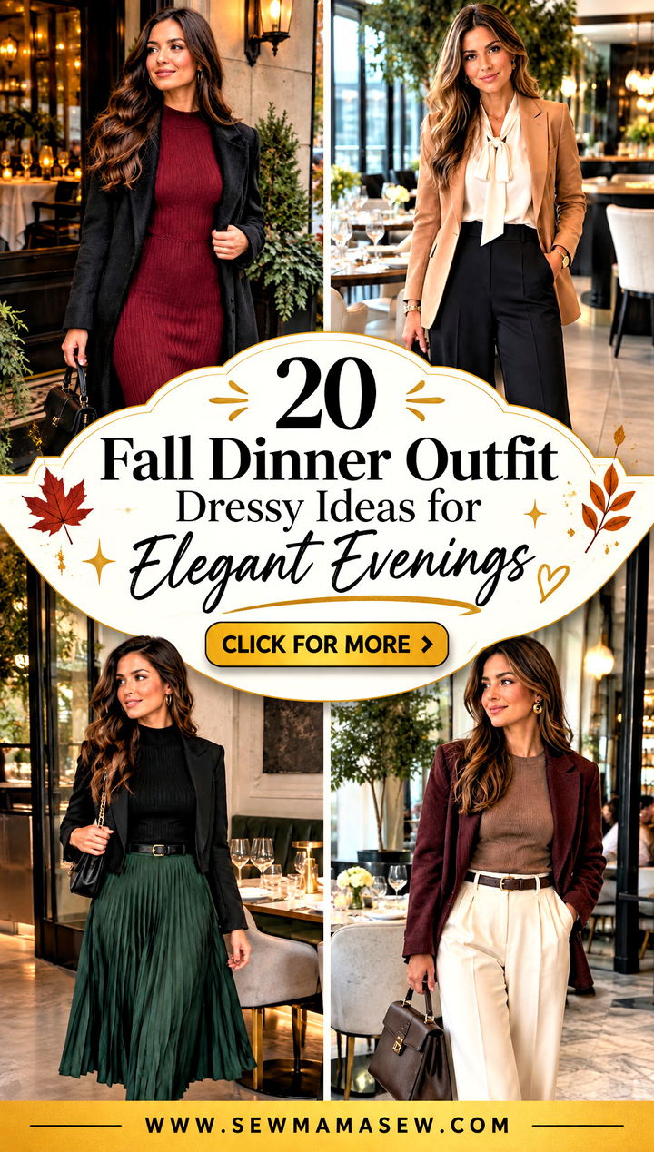 20 Fall Dinner Outfit Dressy Ideas for Elegant Evenings - 20 Fall Dinner Outfit Dressy Ideas for Elegant Evenings