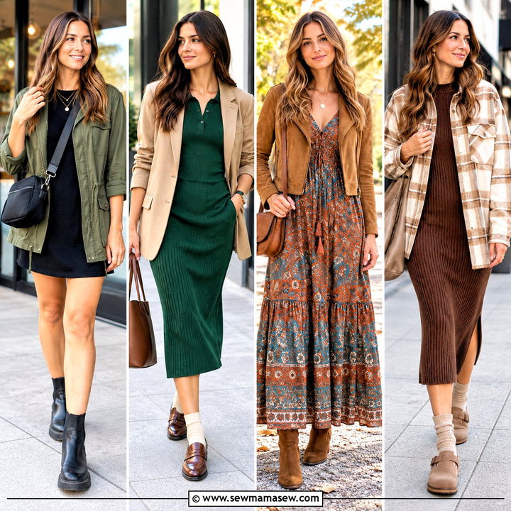 20 Fall Dress Outfit Casual Ideas for Cozy Everyday Style