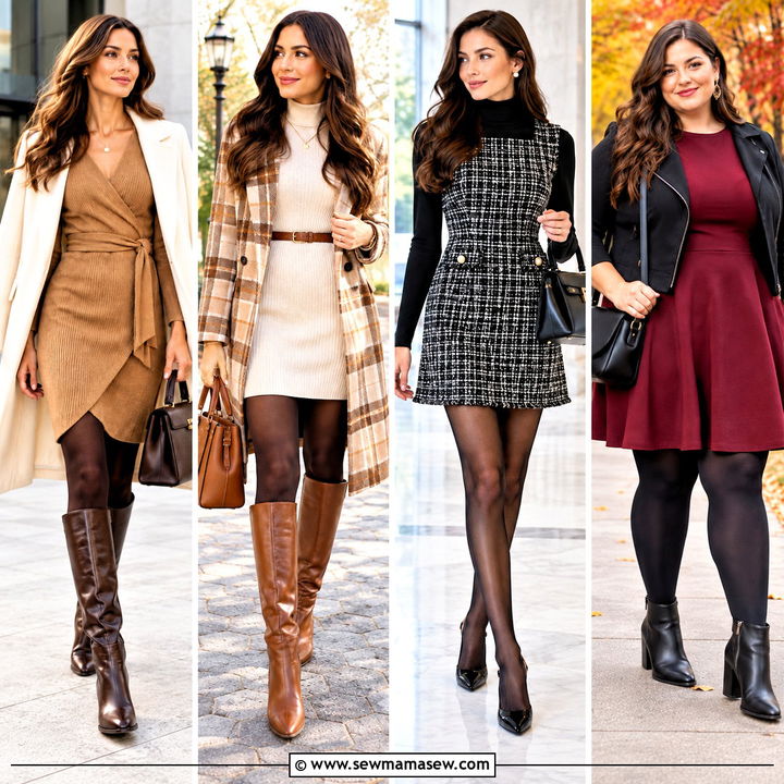20 Fall Dress With Tights Ideas for Effortlessly Cozy Days