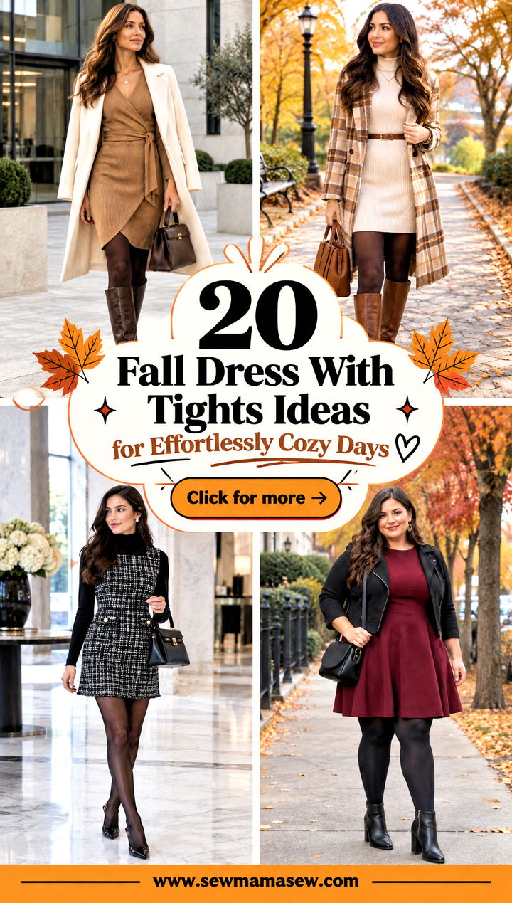 20 Fall Dress With Tights Ideas for Effortlessly Cozy Days - 20 Fall Dress With Tights Ideas for Effortlessly Cozy Days