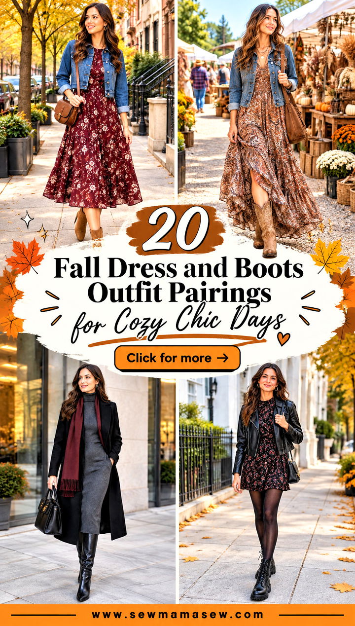 20 Fall Dress and Boots Outfit Pairings for Cozy Chic Days - 20 Fall Dress and Boots Outfit Pairings for Cozy Chic Days