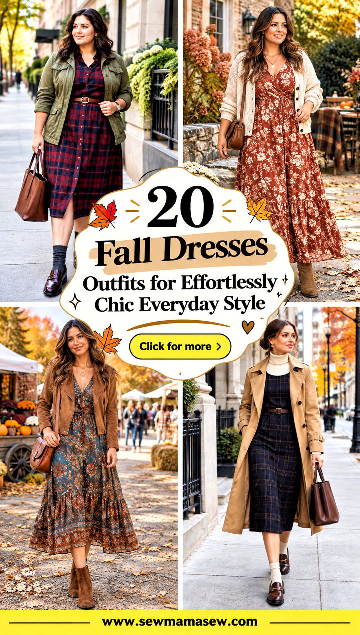 20 Fall Dresses Outfits for Effortlessly Chic Everyday Style - 20 Fall Dresses Outfits for Effortlessly Chic Everyday Style