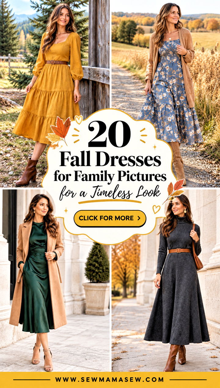 20 Fall Dresses for Family Pictures for a Timeless Look - 20 Fall Dresses for Family Pictures for a Timeless Look