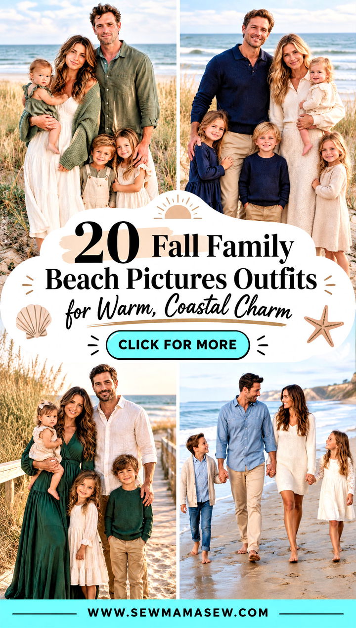 20 Fall Family Beach Pictures Outfits for Warm Coastal Charm - 20 Fall Family Beach Pictures Outfits for Warm, Coastal Charm