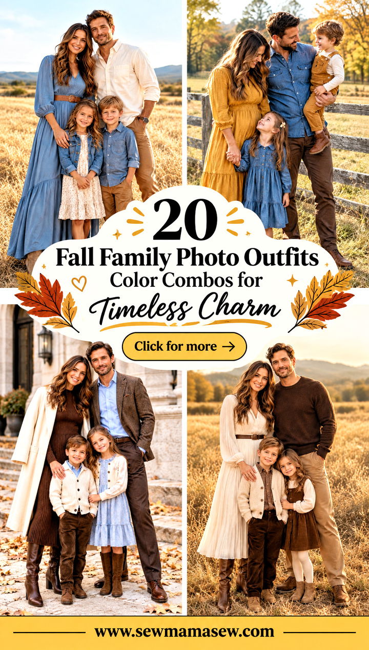 20 Fall Family Photo Outfits Color Combos for Timeless Charm - 20 Fall Family Photo Outfits Color Combos for Timeless Charm