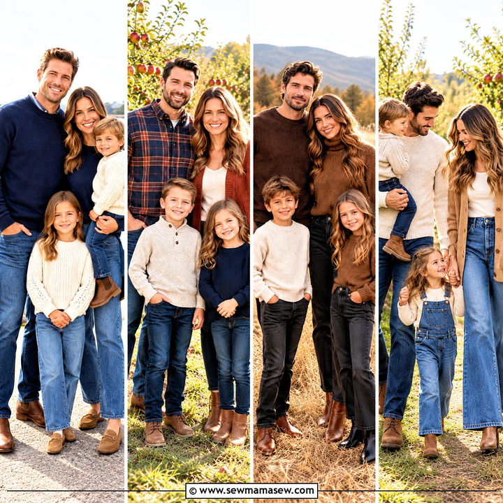 20 Fall Family Photos Jeans Ideas for Relaxed, Cozy Style