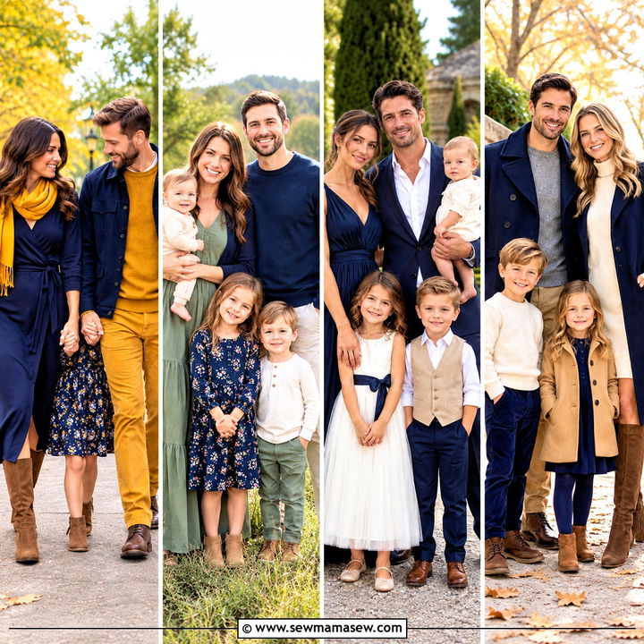 20 Fall Family Pictures Outfits Navy for Classic Portraits