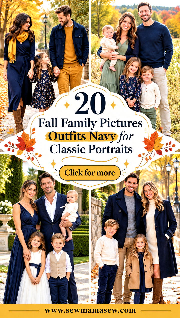 20 Fall Family Pictures Outfits Navy for Classic Portraits - 20 Fall Family Pictures Outfits Navy for Classic Portraits