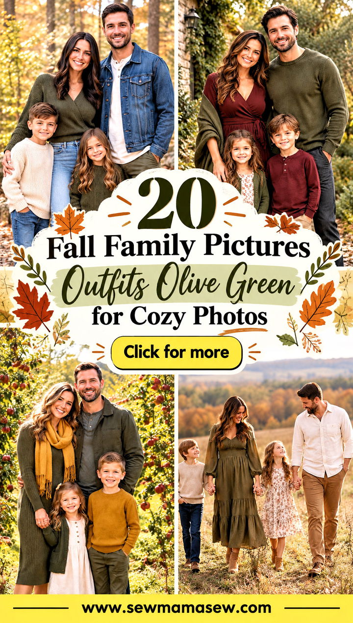 20 Fall Family Pictures Outfits Olive Green for Cozy Photos - 20 Fall Family Pictures Outfits Olive Green for Cozy Photos
