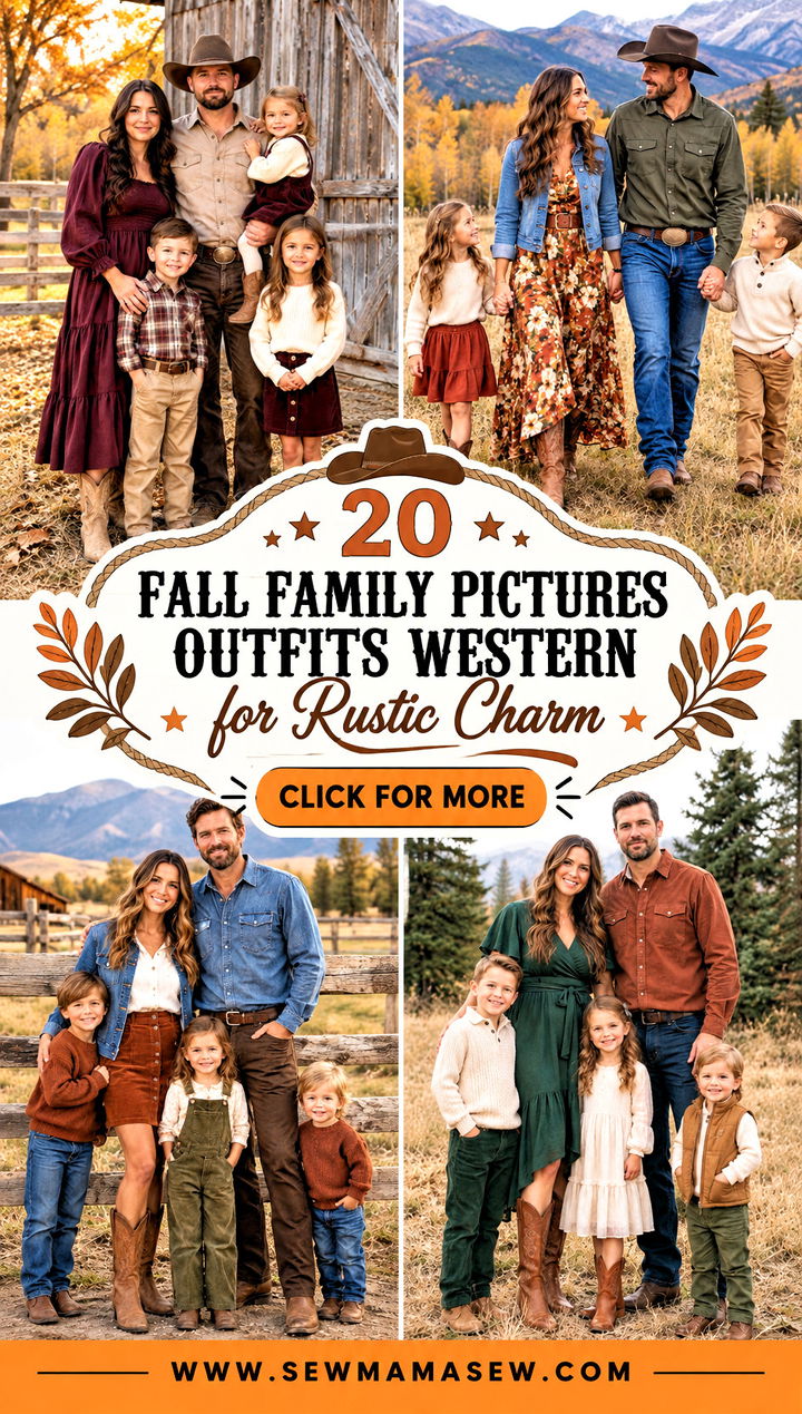 20 Fall Family Pictures Outfits Western for Rustic Charm - 20 Fall Family Pictures Outfits Western for Rustic Charm