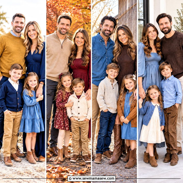 20 Fall Family Portraits Outfits for Cozy Outdoor Sessions