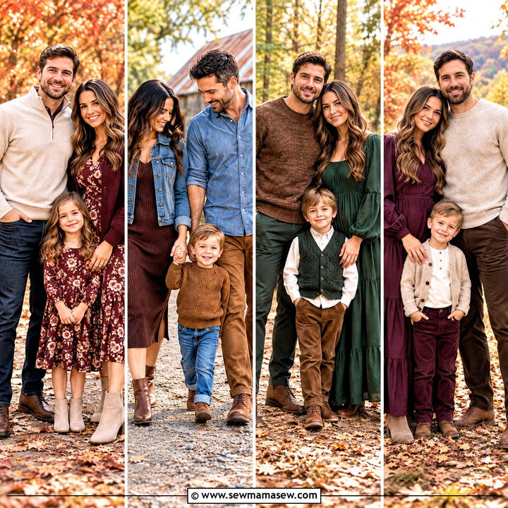 20 Fall Family of 3 Photo Outfits for Sweet, Timeless Memories