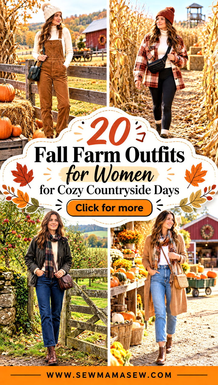 20 Fall Farm Outfits for Women for Cozy Countryside Days - 20 Fall Farm Outfits for Women for Cozy Countryside Days