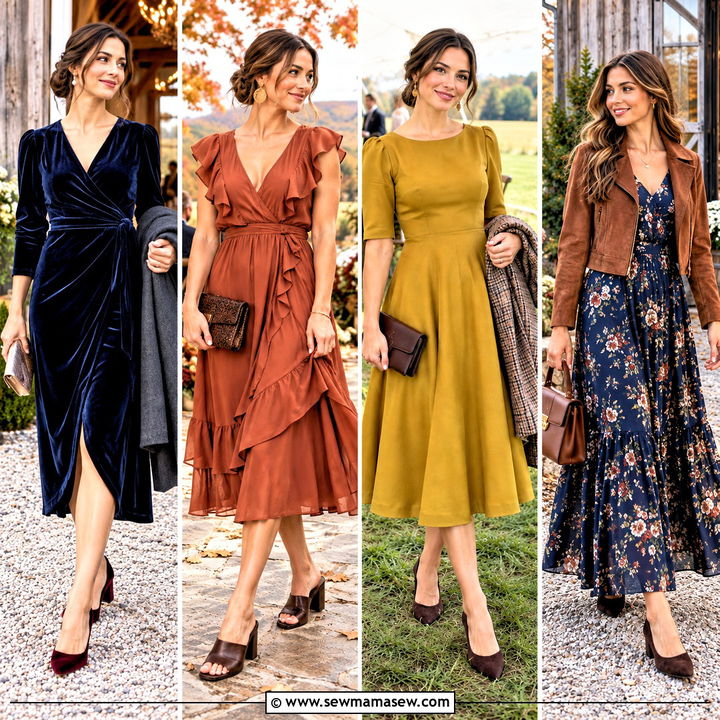 20 Fall Farm Wedding Guest Attire Ideas for Rustic Charm