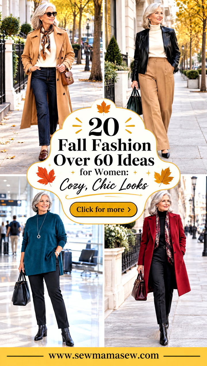 20 Fall Fashion Over 60 Ideas for Women Cozy Chic Looks - 20 Fall Fashion Over 60 Ideas for Women: Cozy, Chic Looks