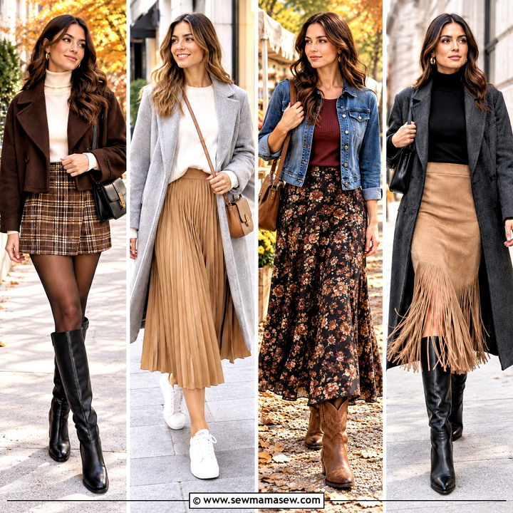 20 Fall Fits Skirt Lovers Can Try for Cozy, Chic Weekends