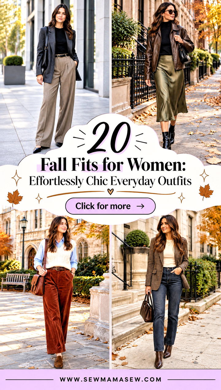 20 Fall Fits for Women Effortlessly Chic Everyday Outfits - 20 Fall Fits for Women: Effortlessly Chic Everyday Outfits