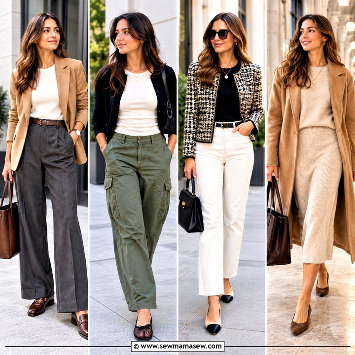 20 Fall Flats Outfit Ideas for Effortless Workday Elegance
