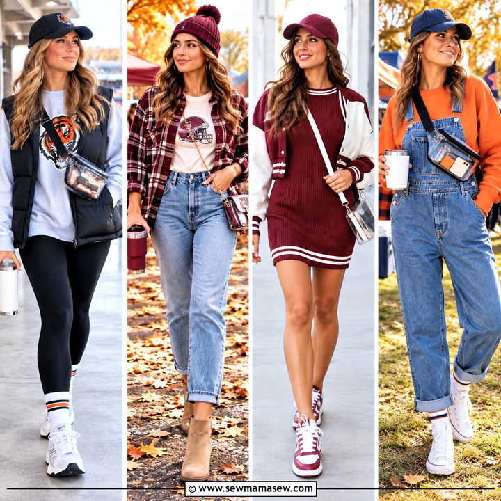 20 Fall Football Outfits for Cozy, Spirited Game Day Style