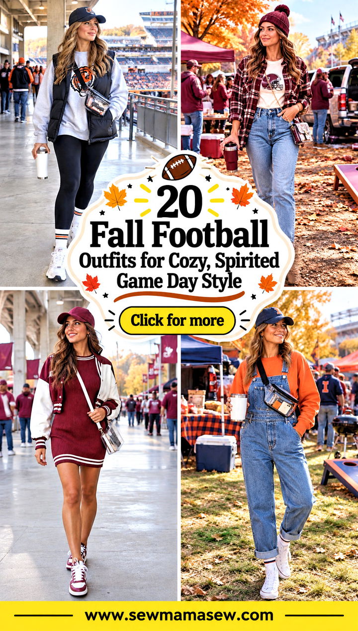 20 Fall Football Outfits for Cozy Spirited Game Day Style - 20 Fall Football Outfits for Cozy, Spirited Game Day Style