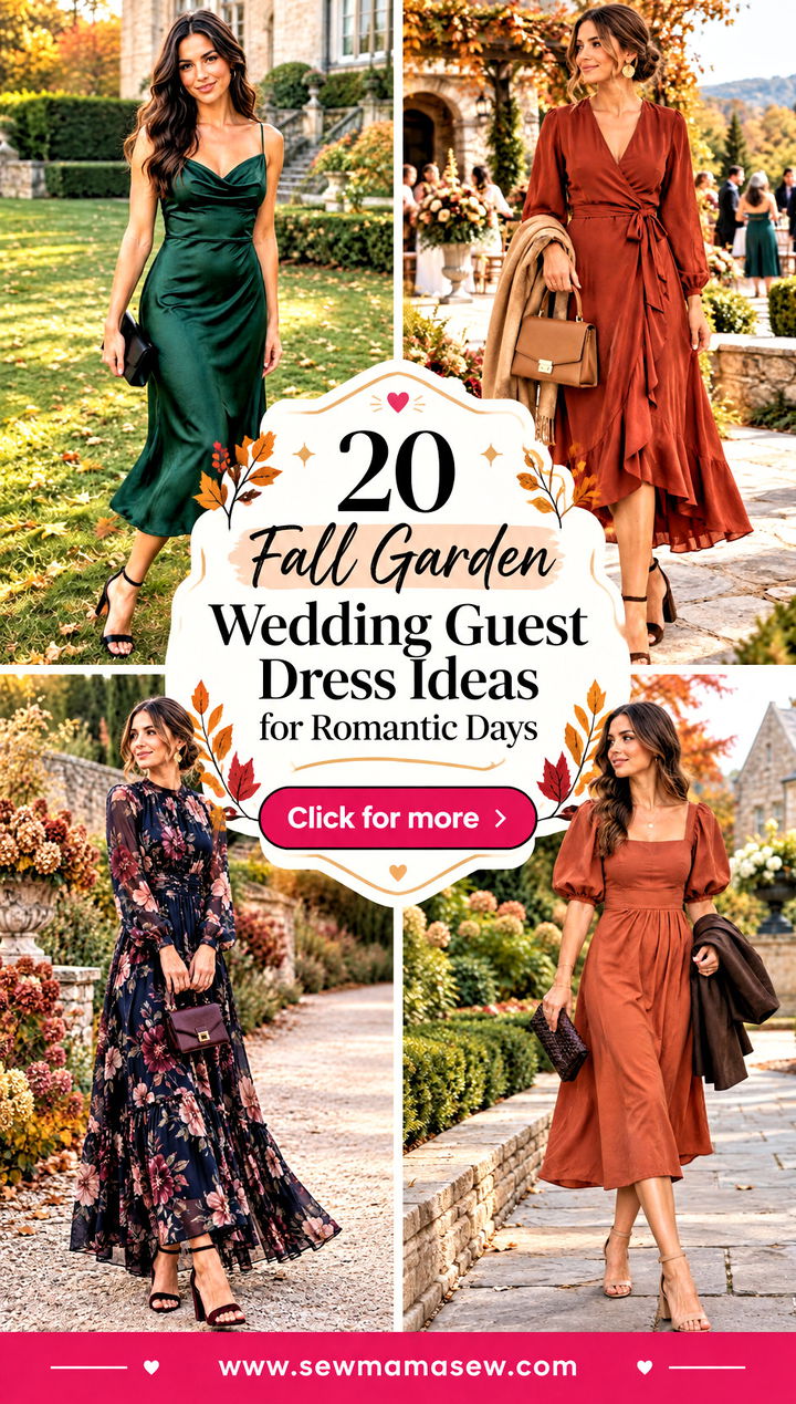 20 Fall Garden Wedding Guest Dress Ideas for Romantic Days - 20 Fall Garden Wedding Guest Dress Ideas for Romantic Days