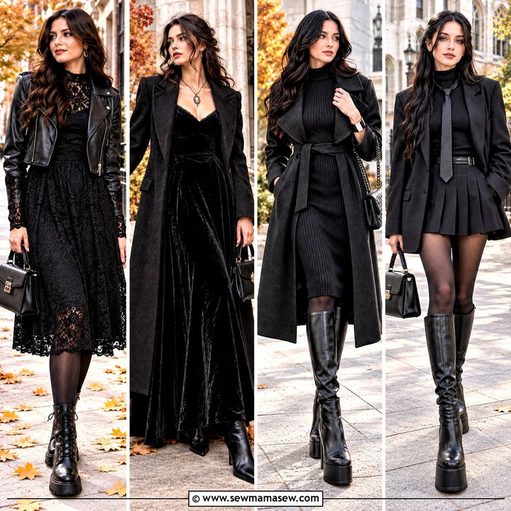 20 Fall Gothic Outfits for Moody, Cozy Cold-Weather Style