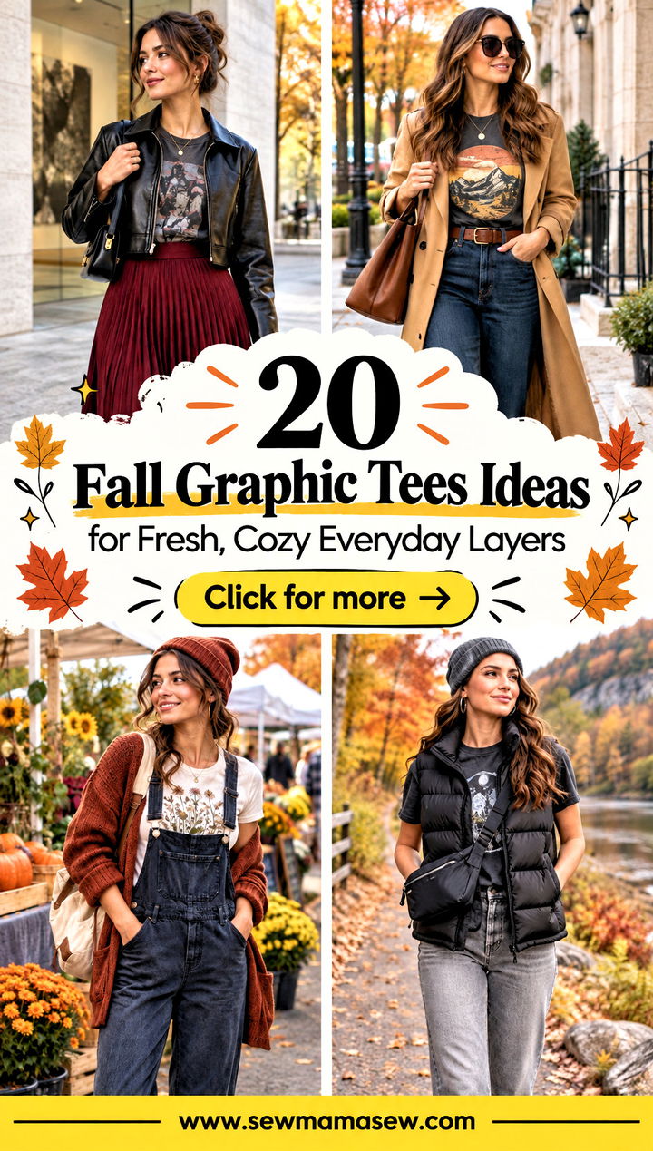 20 Fall Graphic Tees Ideas for Fresh Cozy Everyday Layers - 20 Fall Graphic Tees Ideas for Fresh, Cozy Everyday Layers