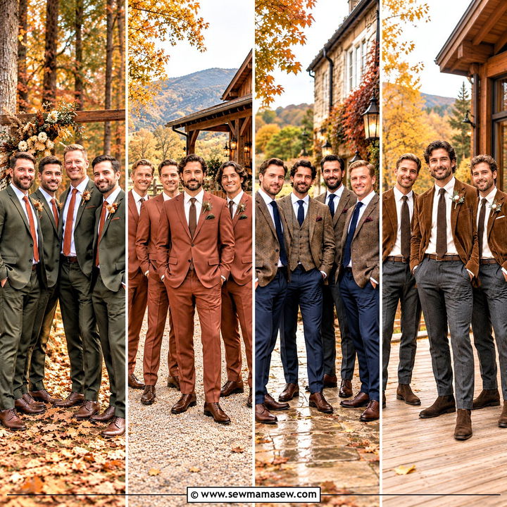 20 Fall Groomsmen Attire Rustic Ideas for a Charming Wedding