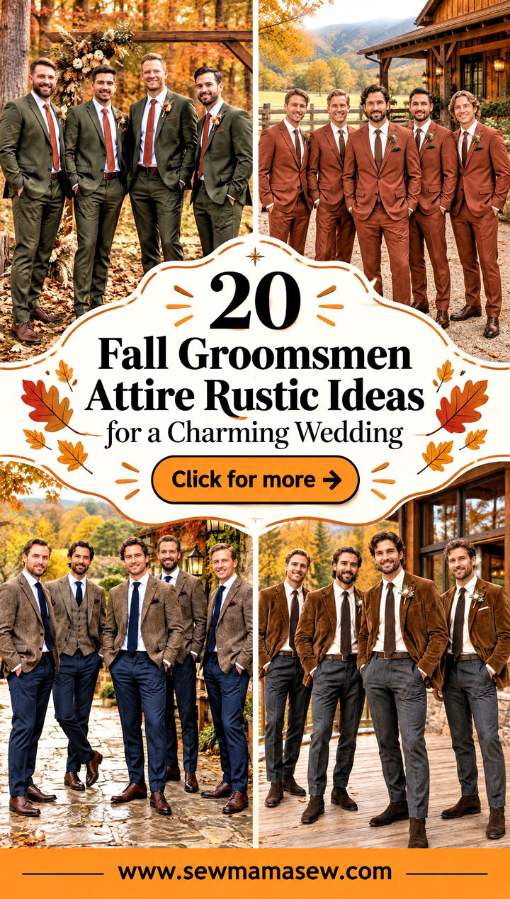 20 Fall Groomsmen Attire Rustic Ideas for a Charming Wedding - 20 Fall Groomsmen Attire Rustic Ideas for a Charming Wedding