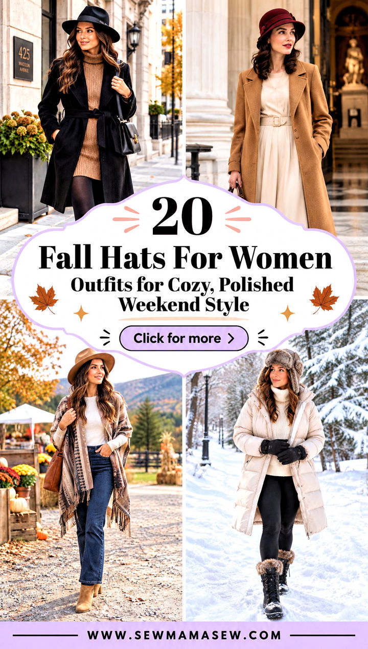 20 Fall Hats For Women Outfits for Cozy Polished Weekend Style - 20 Fall Hats For Women Outfits for Cozy, Polished Weekend Style