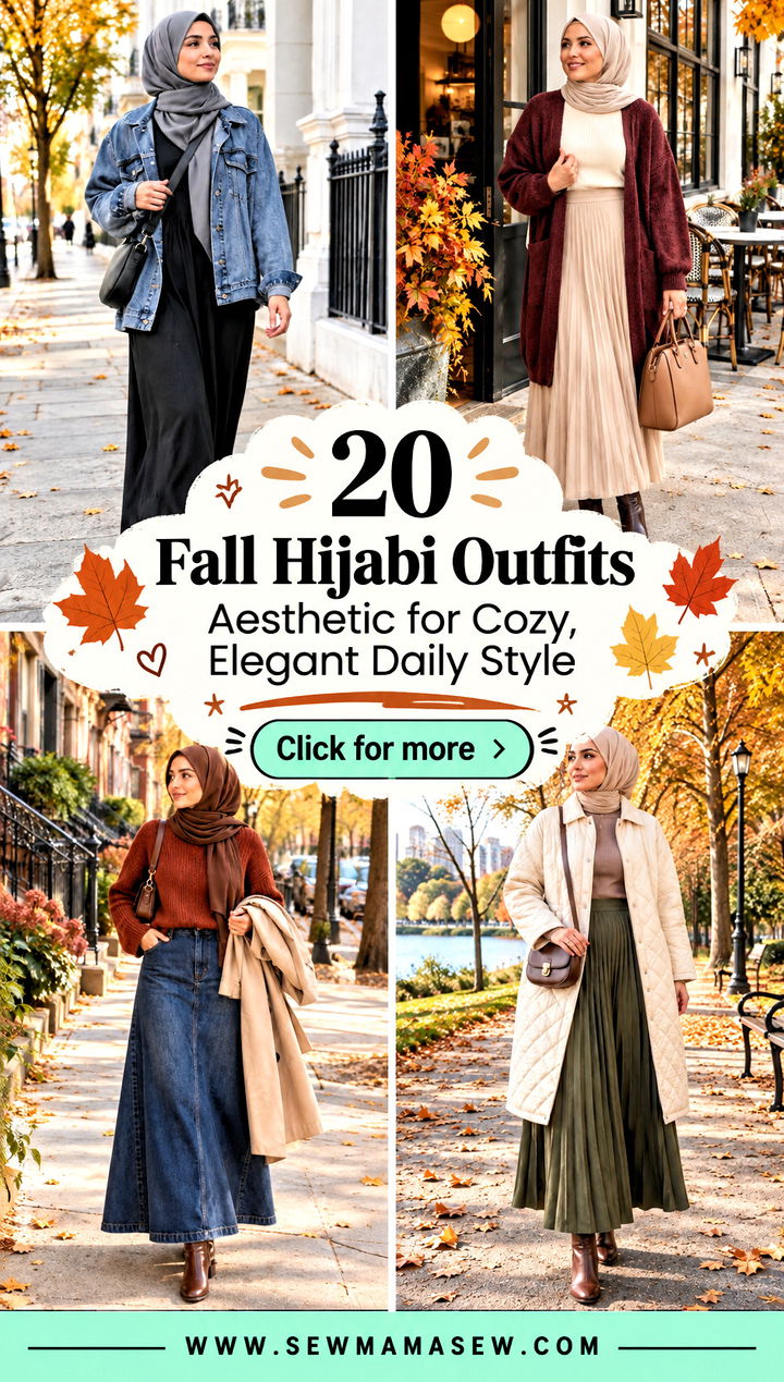 20 Fall Hijabi Outfits Aesthetic for Cozy Elegant Daily Style - 20 Fall Hijabi Outfits Aesthetic for Cozy, Elegant Daily Style