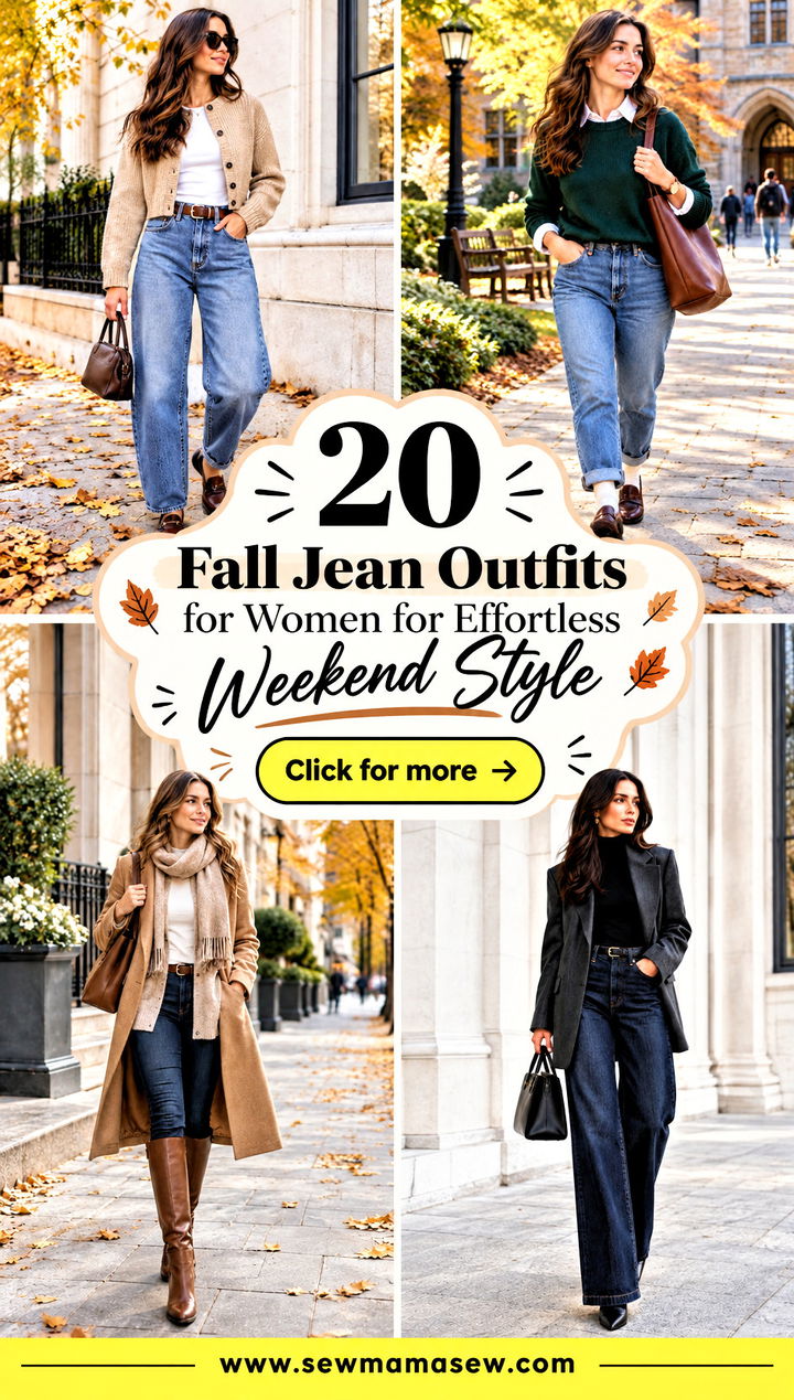 20 Fall Jean Outfits for Women for Effortless Weekend Style - 20 Fall Jean Outfits for Women for Effortless Weekend Style