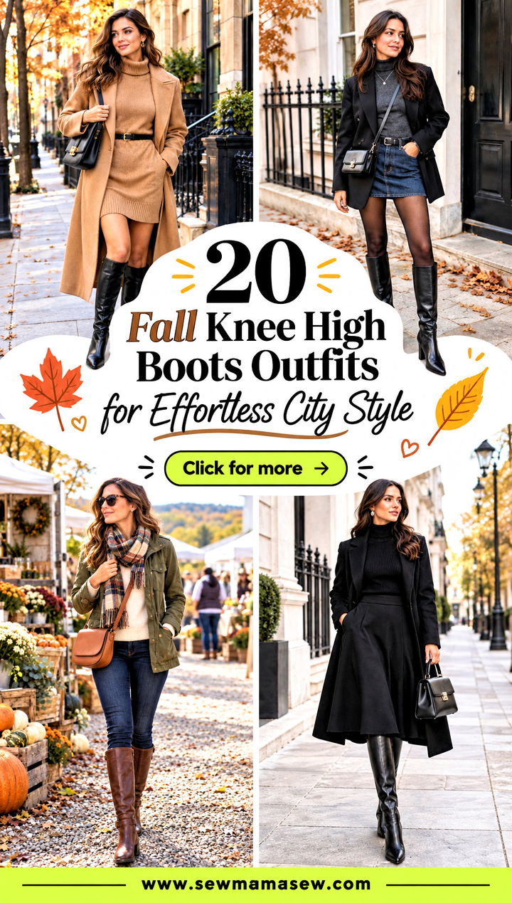 20 Fall Knee High Boots Outfits for Effortless City Style - 20 Fall Knee High Boots Outfits for Effortless City Style
