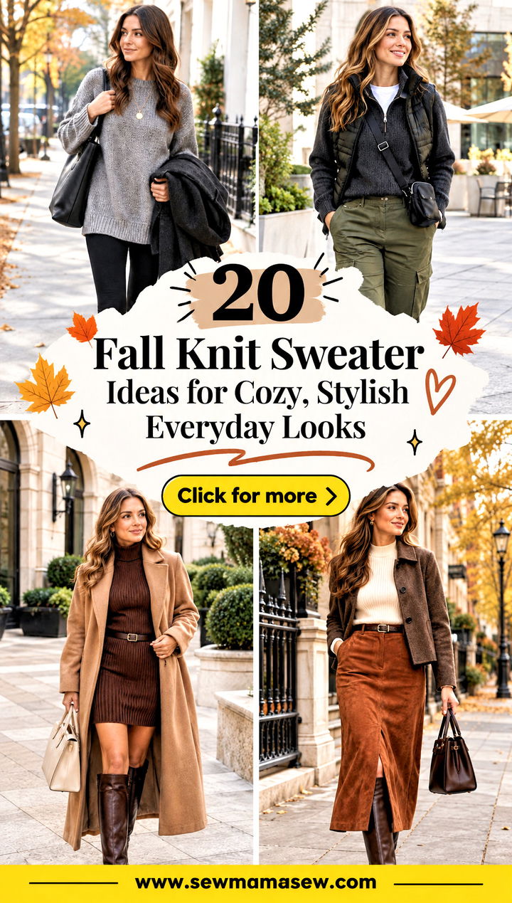 20 Fall Knit Sweater Ideas for Cozy Stylish Everyday Looks - 20 Fall Knit Sweater Ideas for Cozy, Stylish Everyday Looks