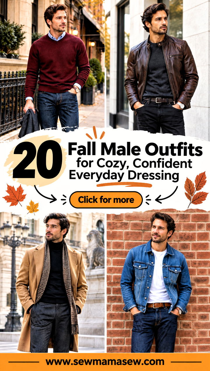 20 Fall Male Outfits for Cozy Confident Everyday Dressing - 20 Fall Male Outfits for Cozy, Confident Everyday Dressing