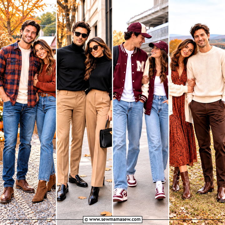 20 Fall Matching Outfits for Couples for Cozy Date Nights