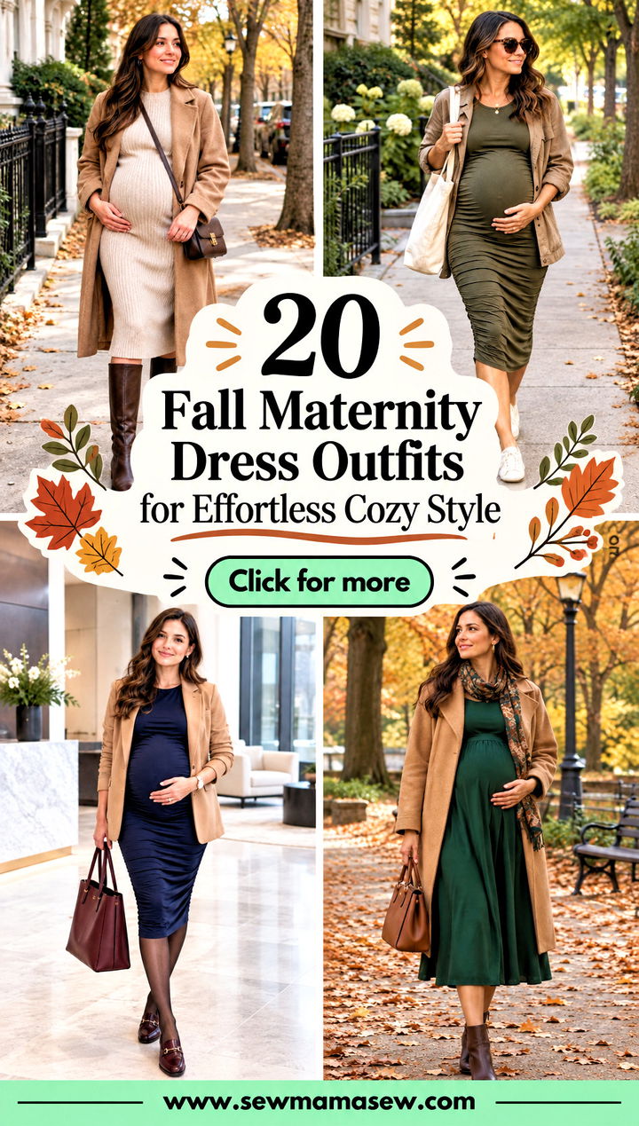 20 Fall Maternity Dress Outfits for Effortless Cozy Style - 20 Fall Maternity Dress Outfits for Effortless Cozy Style