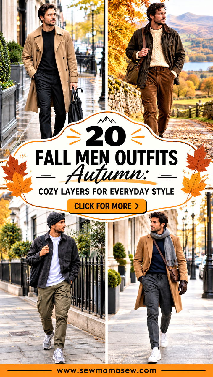 20 Fall Men Outfits Autumn Cozy Layers for Everyday Style - 20 Fall Men Outfits Autumn: Cozy Layers for Everyday Style