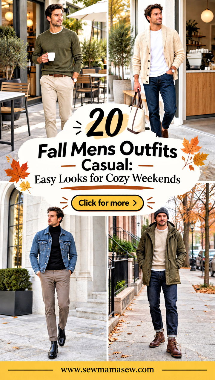 20 Fall Mens Outfits Casual Easy Looks for Cozy Weekends - 20 Fall Mens Outfits Casual: Easy Looks for Cozy Weekends