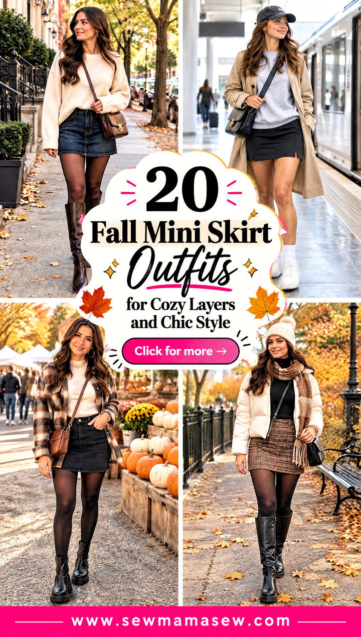 20 Fall Mini Skirt Outfits for Cozy Layers and Chic Style - 20 Fall Mini Skirt Outfits for Cozy Layers and Chic Style