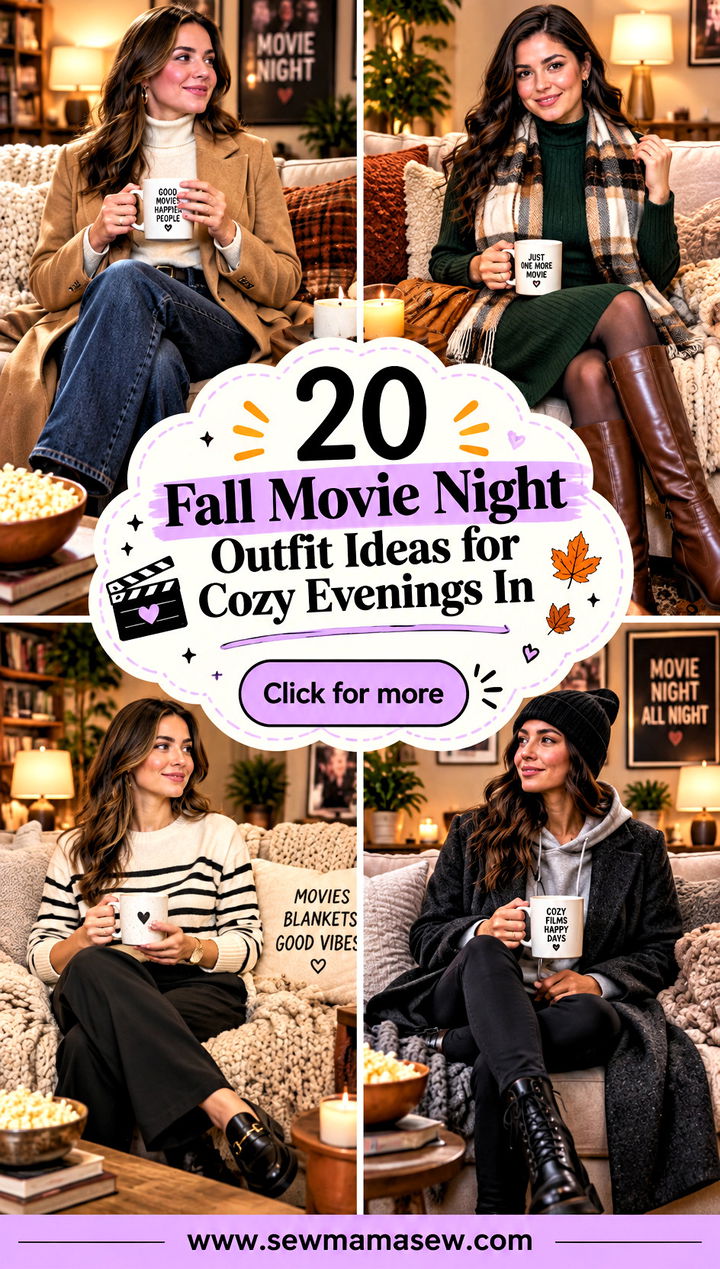 20 Fall Movie Night Outfit Ideas for Cozy Evenings In - 20 Fall Movie Night Outfit Ideas for Cozy Evenings In