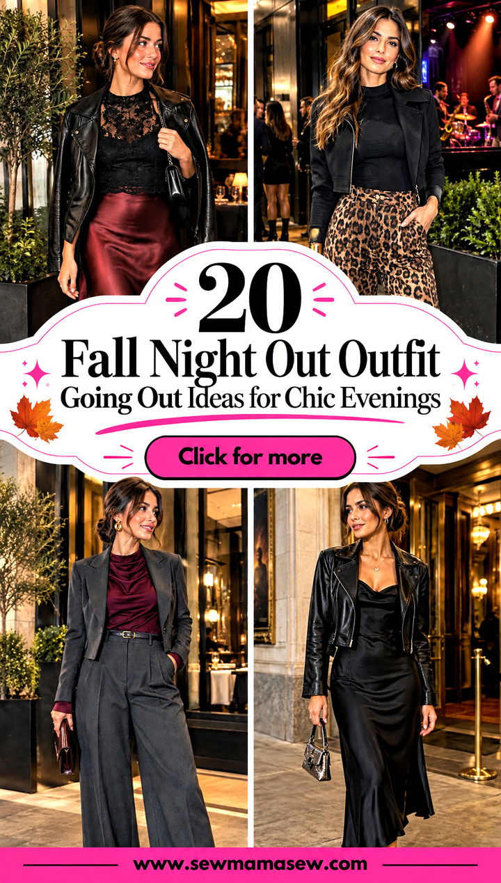 20 Fall Night Out Outfit Going Out Ideas for Chic Evenings - 20 Fall Night Out Outfit Going Out Ideas for Chic Evenings