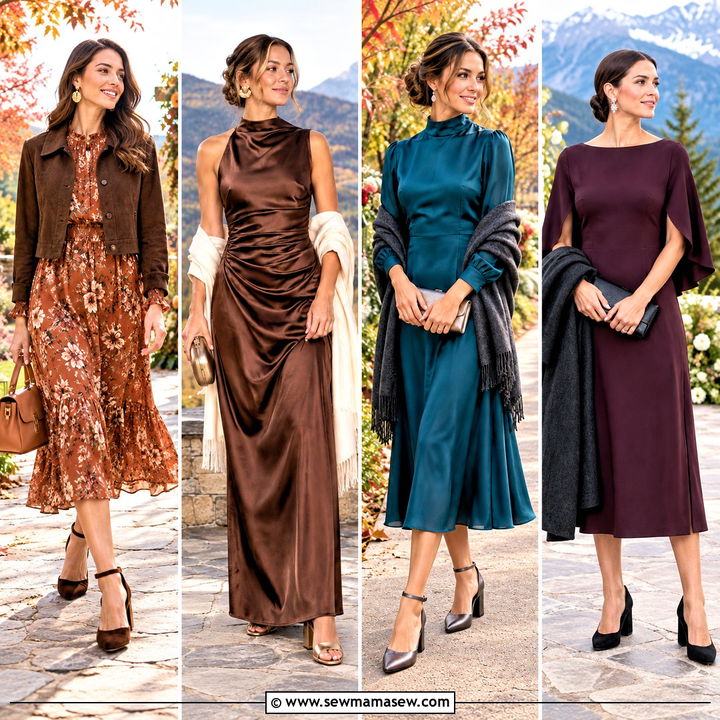 20 Fall Outdoor Wedding Guest Dress Ideas for Cozy Elegance